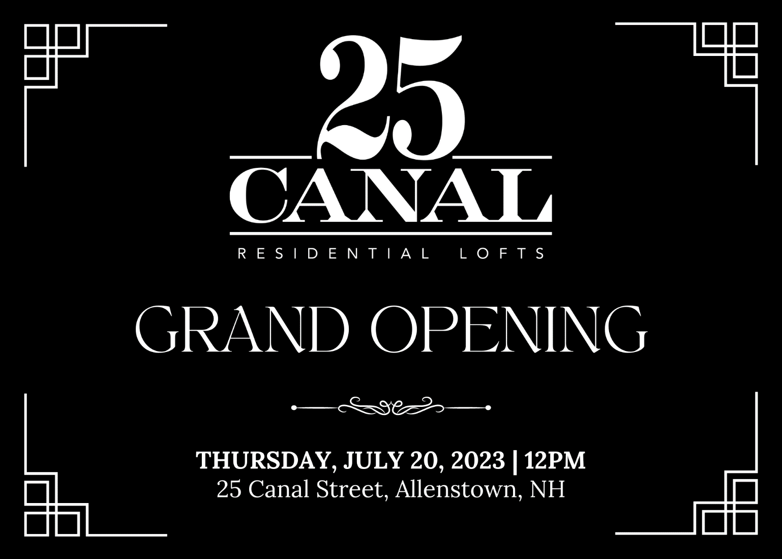 25 Canal Grand Opening