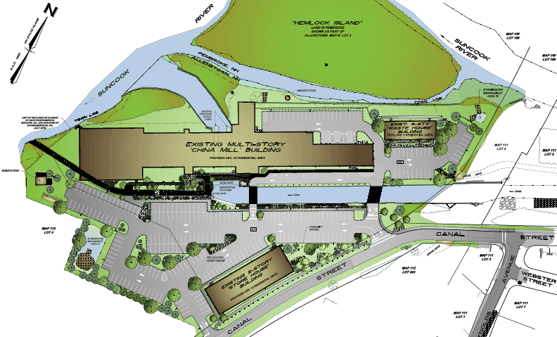 China Mill site plan