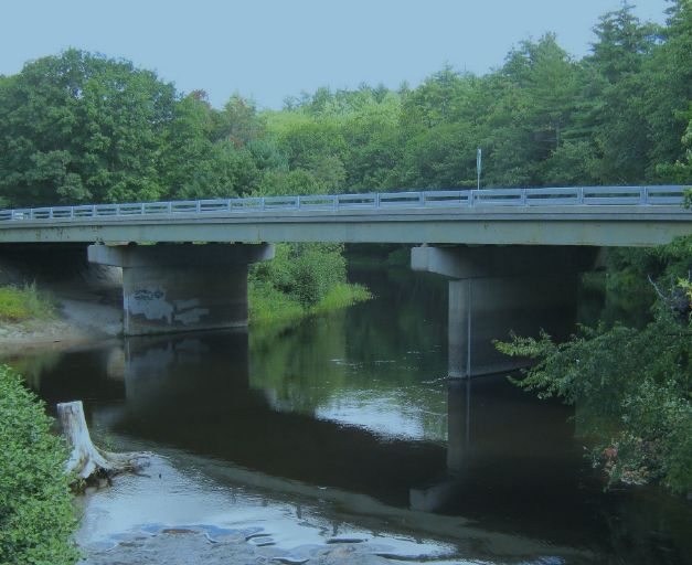 Route 28 bridge from upstream